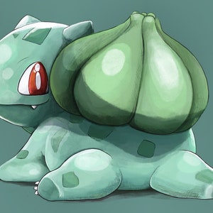 Bulbasaur Textured Art Print