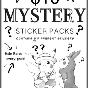 Mystery Sticker Packs 5 Pieces