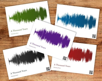 Soundwave Art Keepsake Gift Capture Your Wedding Song's Embrace