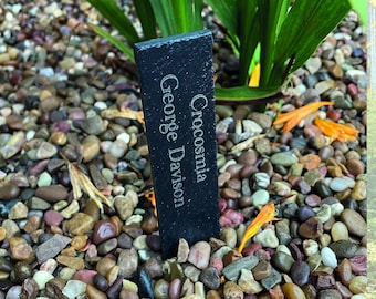 Slate Plant Marker - Personalised