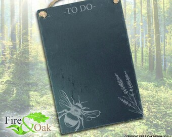 Woodland-Inspired Hanging Slate Notice Board - 5 unique styles