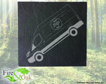 Personalised Ford Transit Van Slate Coaster