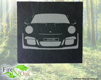 Personalised Porsche 911 Slate Coaster