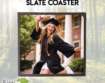 Custom Photo Slate Coaster - Personalise with your own Photo or Image