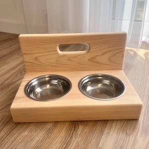 Double feeder for dogs, dog bowls, pet bowls, pet feeder, pet feeding station