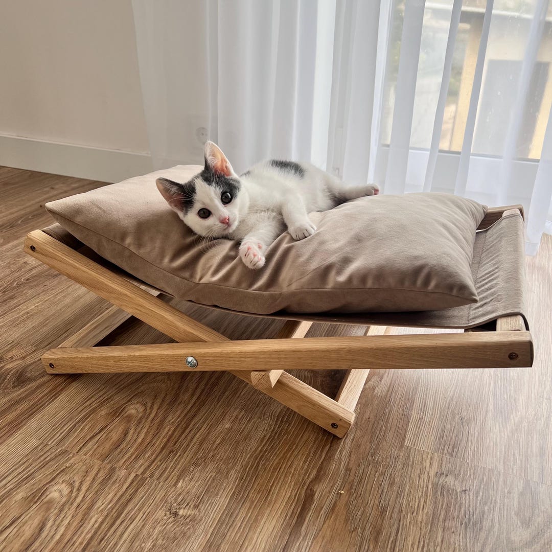 Cat Hammock Wooden Bed Pet Supplies