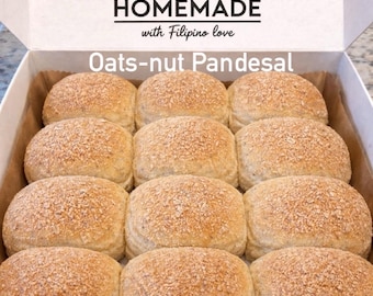 Pandesal Healthy Line: Oats-Nut (walnut), Omega-3 Boost, Moringa/Malunggay. A healthier twist to our beloved pandesal! Start your day right!