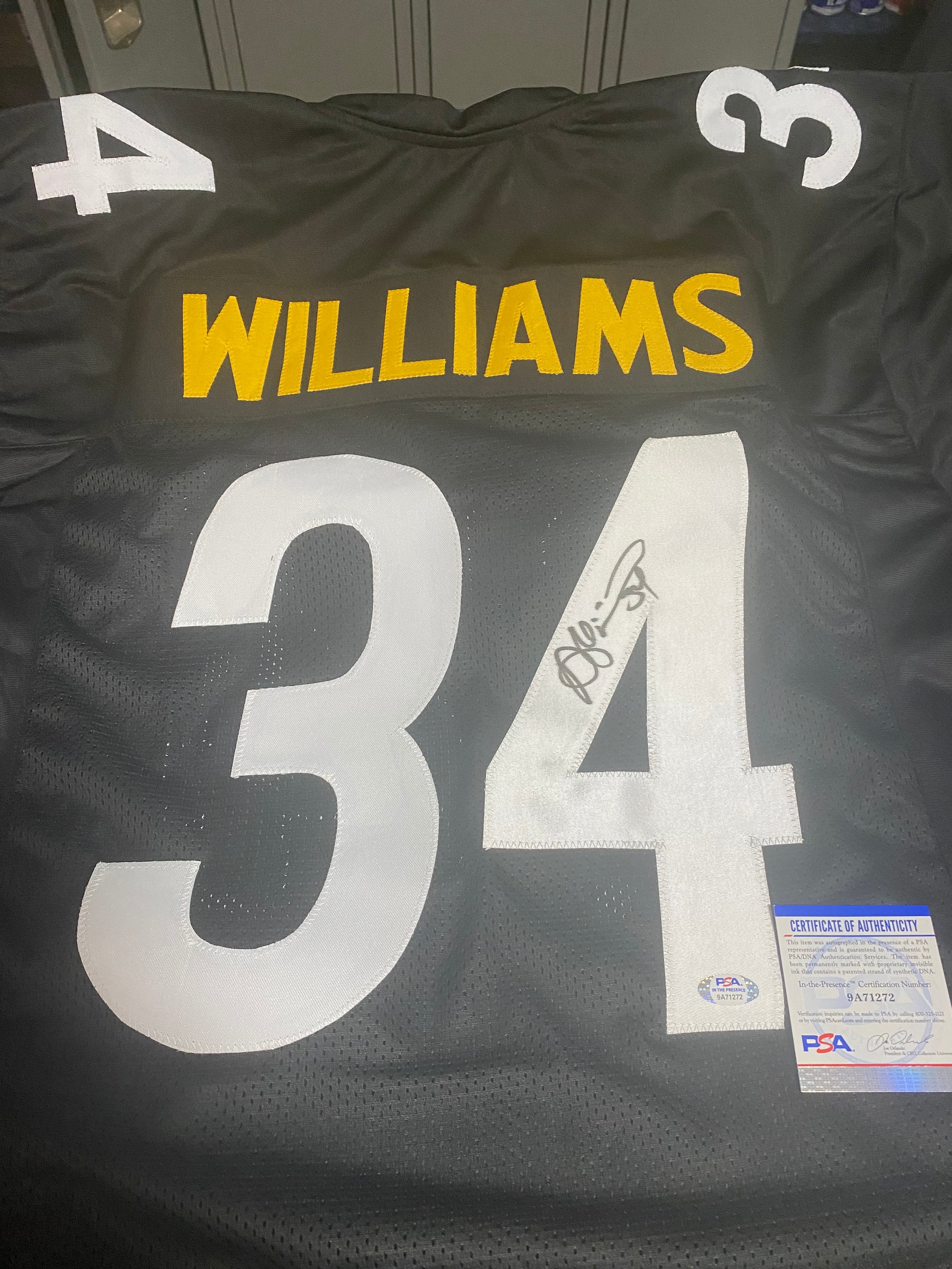 Deangelo Williams Signed Steelers Jersey With PSA Certificate of Authenticity Etsy Canada
