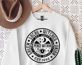 Halloween Sweatshirt, Halloween Hoodie, Salem Witches Local Union Sweatshirt, Salem Witches Sweatshirt, Gift For Halloween, Gift For Family
