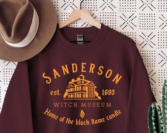 Sanderson Witch Museum Sweatshirt,Sanderson Sisters Sweatshirt, Black Flame Candle Sweatshirt, Halloween Sweatshirt, Halloween Hoodie