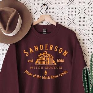Sanderson Witch Museum Sweatshirt,Sanderson Sisters Sweatshirt, Black Flame Candle Sweatshirt, Halloween Sweatshirt, Halloween Hoodie