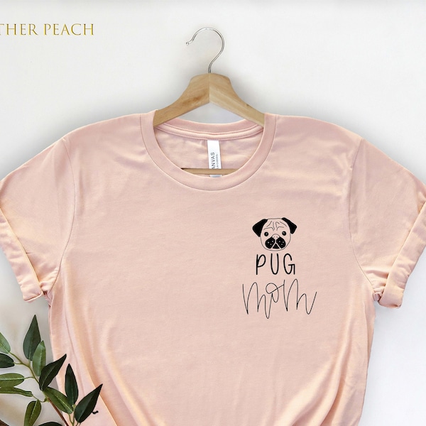 Mops Mama Shirt, Taschen Mops Mama Shirt, Mops Mama Geschenk, Mops Shirt, Hund Mama Shirt, Hund Mama Shirt, Mops Liebhaber Geschenk Geschenke für Mama 104