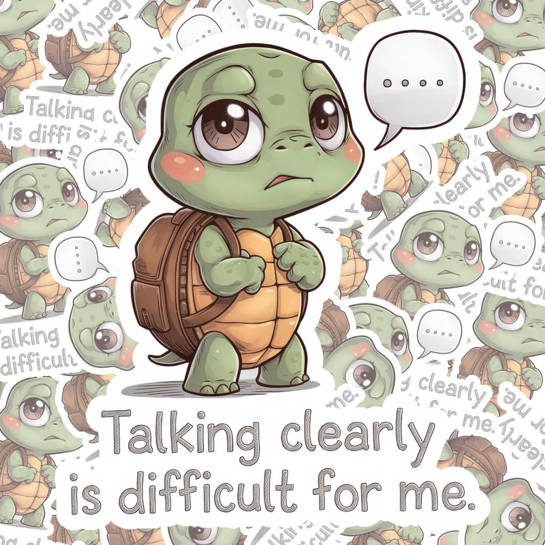 Turtle Sticker | Social Anxiety Sticker | Melody Stout Kawaii Decal ...