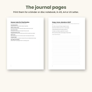 Home Reset Kit Printable, Weekly and Monthly Reset Planners and 52 Week Home Reset Planner PDF, ADHD Cleaning Planner, A5 A4 Letter image 2