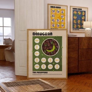 Dinuguan Food Poster, Filipino Cuisine Art, Filipino Kitchen Decor, Pinoy Food Art, Unique Foodie Gift, Asian Culinary Print, Gourmet Poster