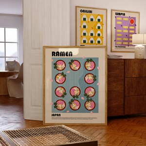 Ramen Poster, Japanese Food Print, Japan Art, Noodles Art, Restaurant Poster, Chef Print, Travel Poster, Modern Kitchen Wall Art, Food Art
