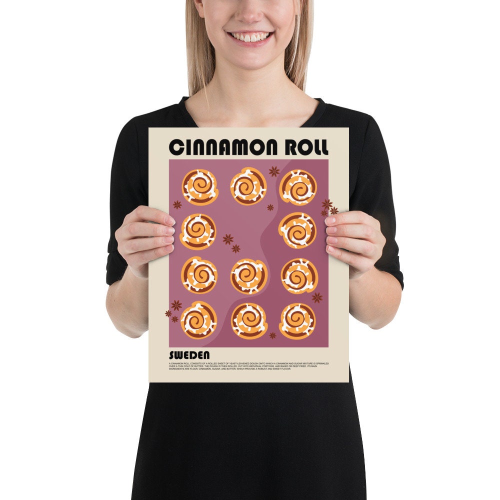 Cinnamon Roll Sticker – Meredith Ann Illustration