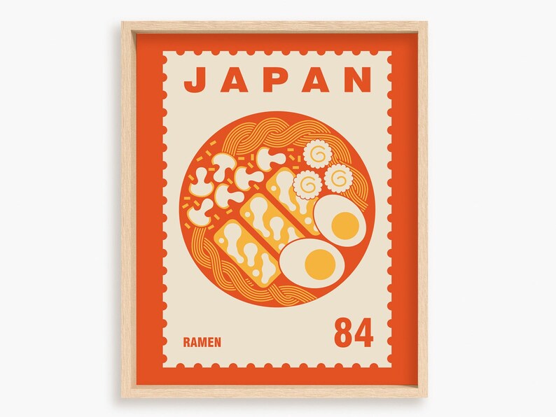 Ramen Art Print Japanese Food Art Japan Poster Food Poster Etsy