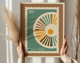 Bibimbap Art Print, Korean Food Poster, Modern Kitchen Wall Decor, Food Poster, Food Art Print, Chef Print, Korean Art, Food Print, Food Art
