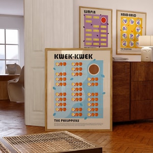 Kwek Kwek Poster, Philippines  Poster, Filipino Food Print, Asian Food Poster, Street Food Art Poster, Restaurant Print, Chef Poster