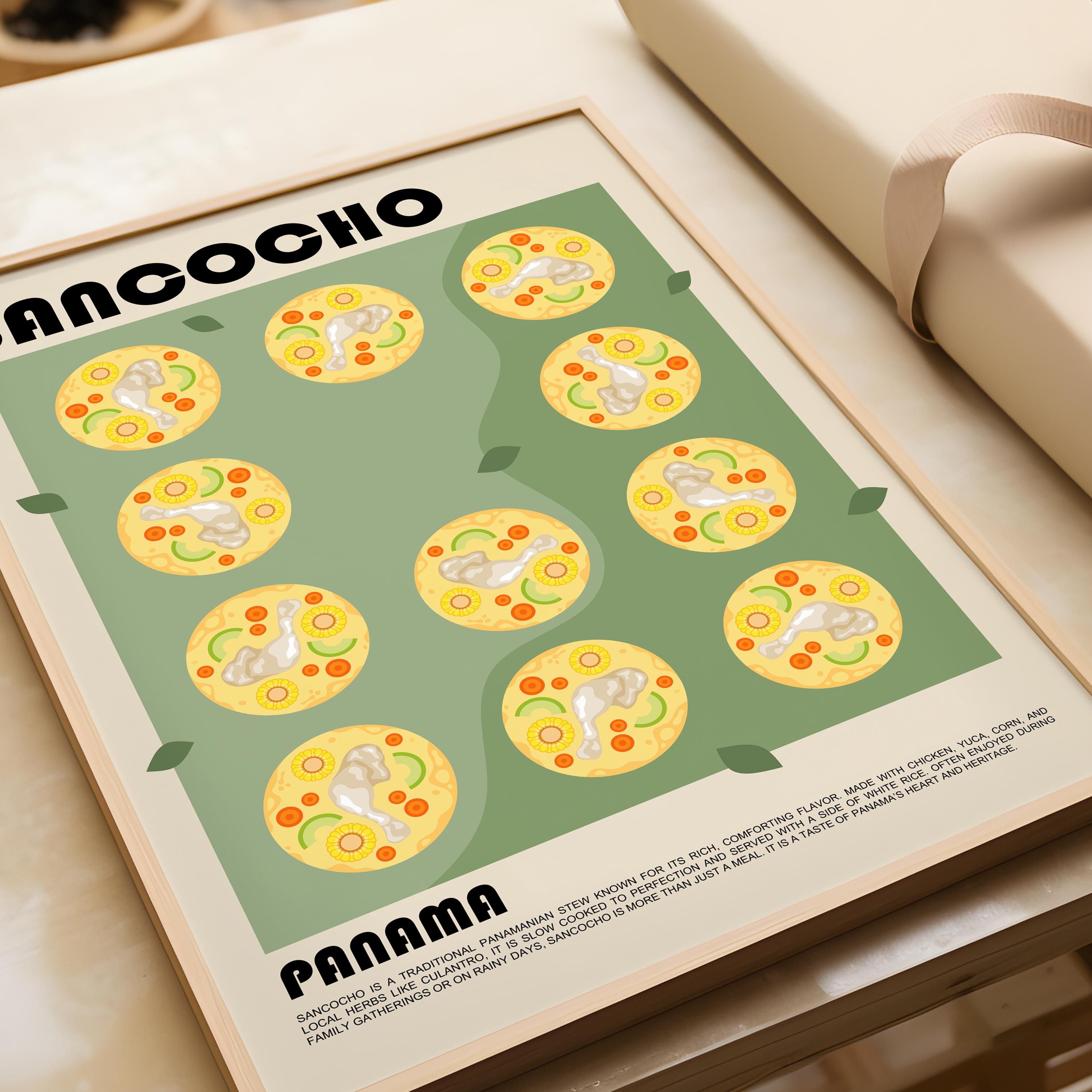 Panamanian Sancocho Art Print, Traditional Caribbean Soup Poster, Latin ...