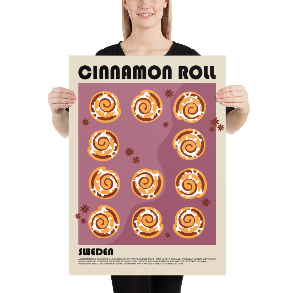 Cinnamon Roll Sticker – Meredith Ann Illustration