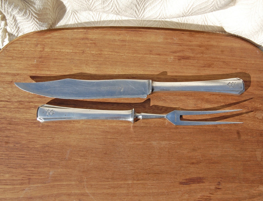 Vintage Silver Plate Carvery Set Silver Plate Tableware Early 20th ...