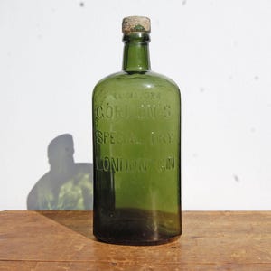 Antique Gordon's London Dry Gin Bottle - Etsy