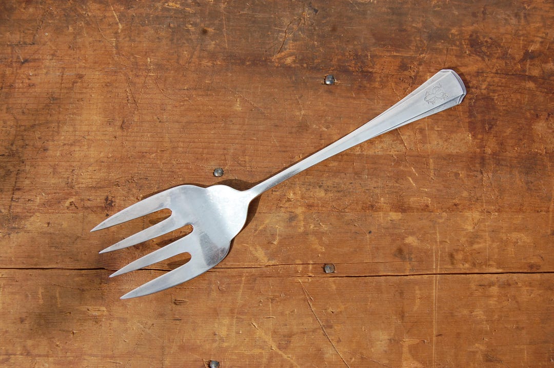 Vintage Wellner Silver-plated Serving Fork – German, Circa 1920/30s  Silver Plate Tableware Dining Accessories Norway