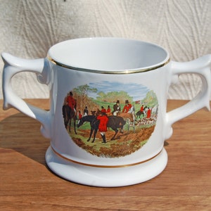 Vintage Wade Hunting Scene Mug - Collectible Cup