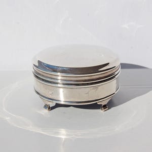 C.1894 Sterling Silver Victorian Trinket/Jewellery Box By Deakin & Francis