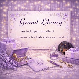 Grand Library Luxury Bookish Mystery Bundle | Book Lover Gift Box | Self Care Stationery | Personalised Gift