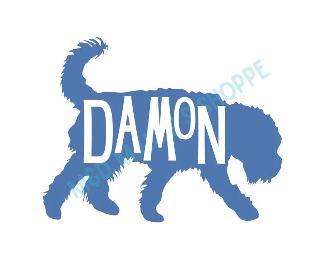 Personalized Dog Name Outline DIGITAL PRINT Dog Gift Pet Etsy