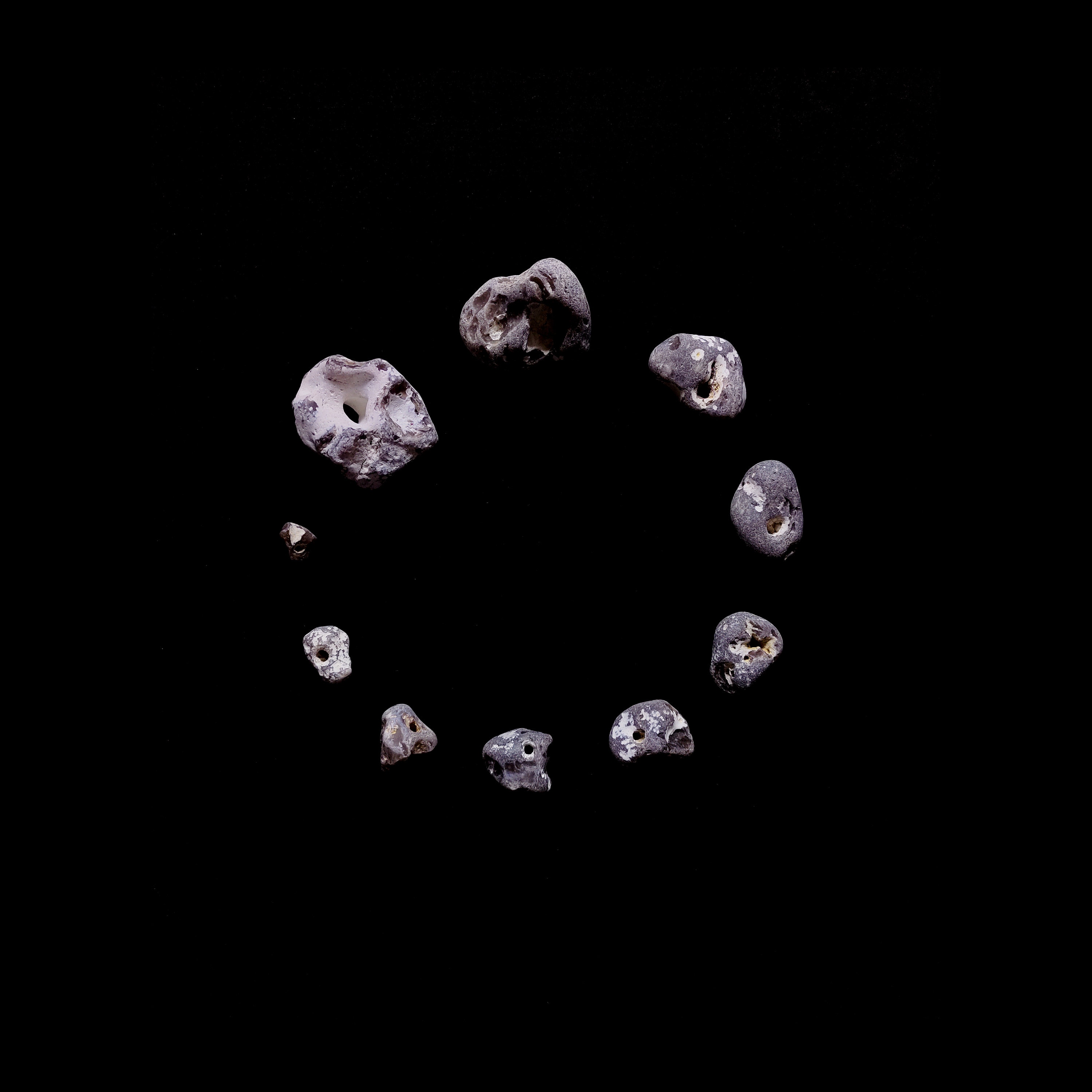 Pierre de Hag Naturelle Normandie, Pierres Protection avec Le Pouvoir Magique L'océan, Roches Pierre