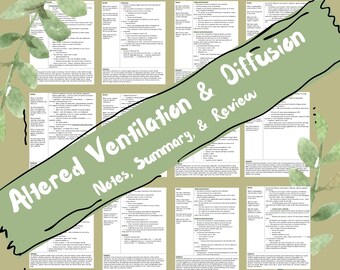 Pflegehinweise: Lernhilfe für Altered Ventilation & Diffusion (PDF Download)