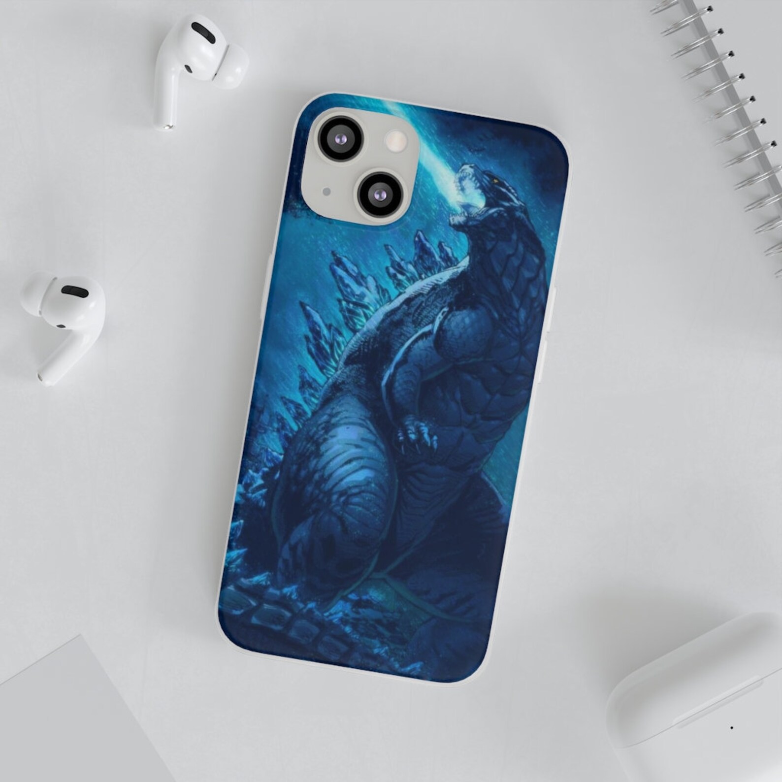 Godzilla Phone Case Iphone Flexi Cases Iphone Godzilla Phone Etsy