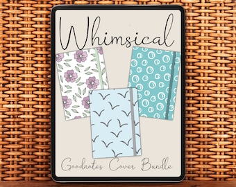 Whimsical Goodnotes Cover Bundle | Planner Cover | Notebook Cover | PNG | Digital Download | iPad | Patterned | Whimsical