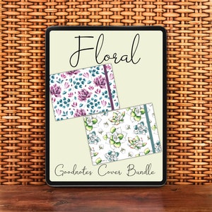 Floral Landscape Goodnotes Cover Bundle | Digital Planner Cover | Notebook Cover | Digital Download | PNG | Landscape | IPad | Goodnotes