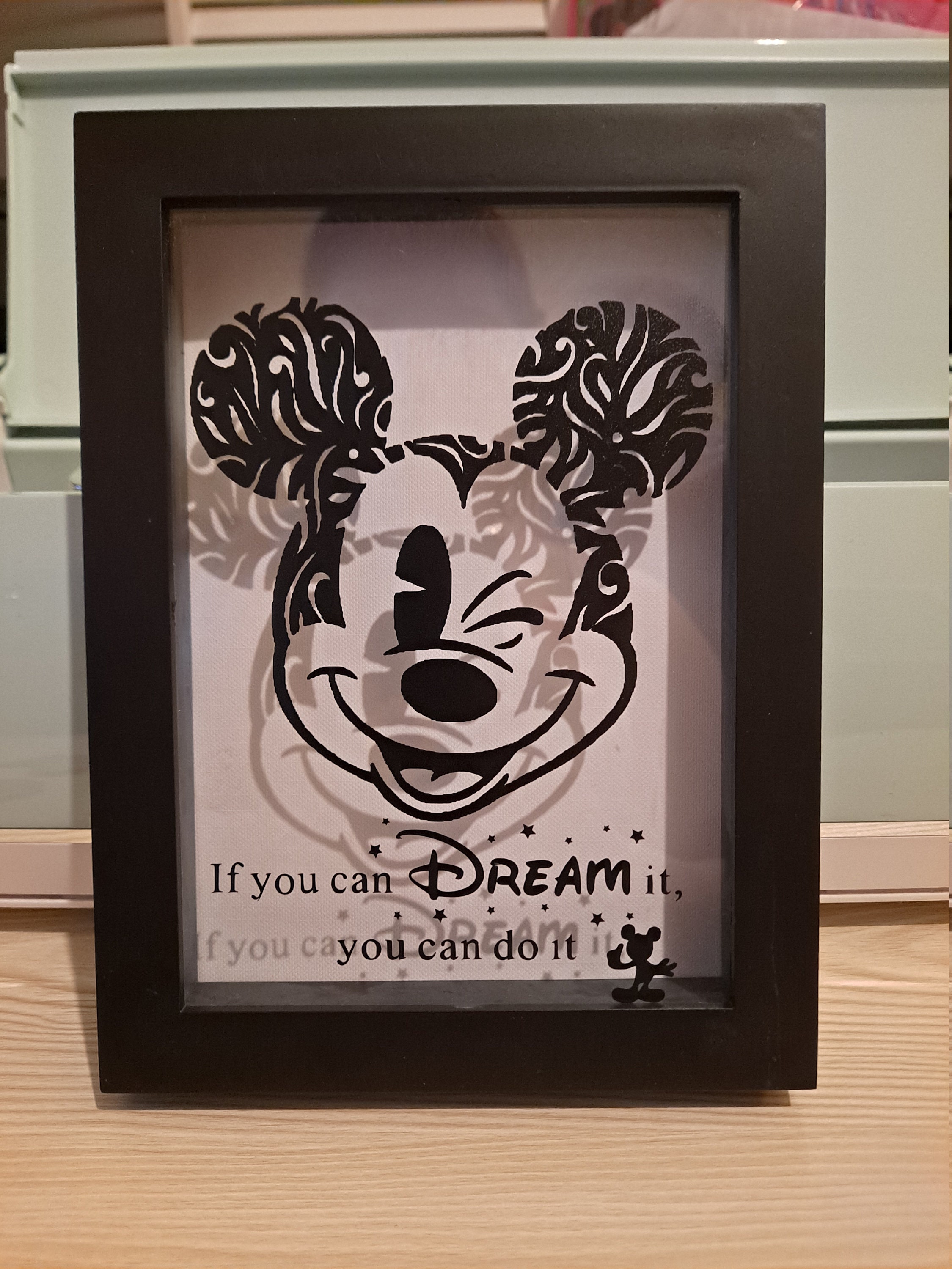 Mickey Mouse Inspired Shadow Box | Etsy