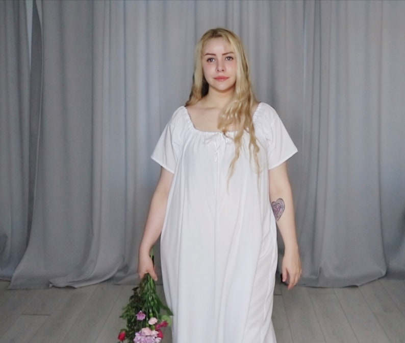 Digitalt mönster - PDF - Regency Chemise - 1700-tals skift historiska underkläder nattlinne bild 8