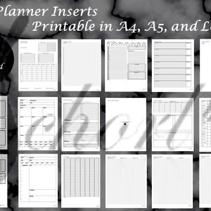 Schorl Planner Inserts Schorl Planner Inserts