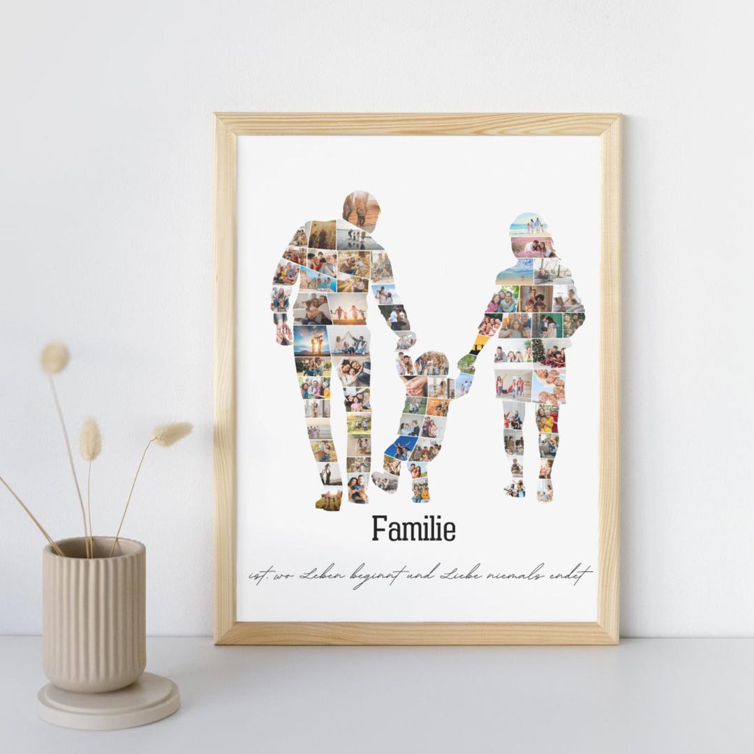 Family Photo Collage, Personalized Birthday Gift With Photos for ...