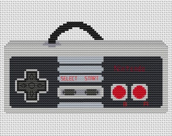 Game Controller Cross-stitch, Digital PDF Instant Download