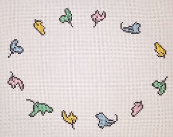 Heartstopper Leaves PDF Cross-stitch Pattern, Instant Digital Download