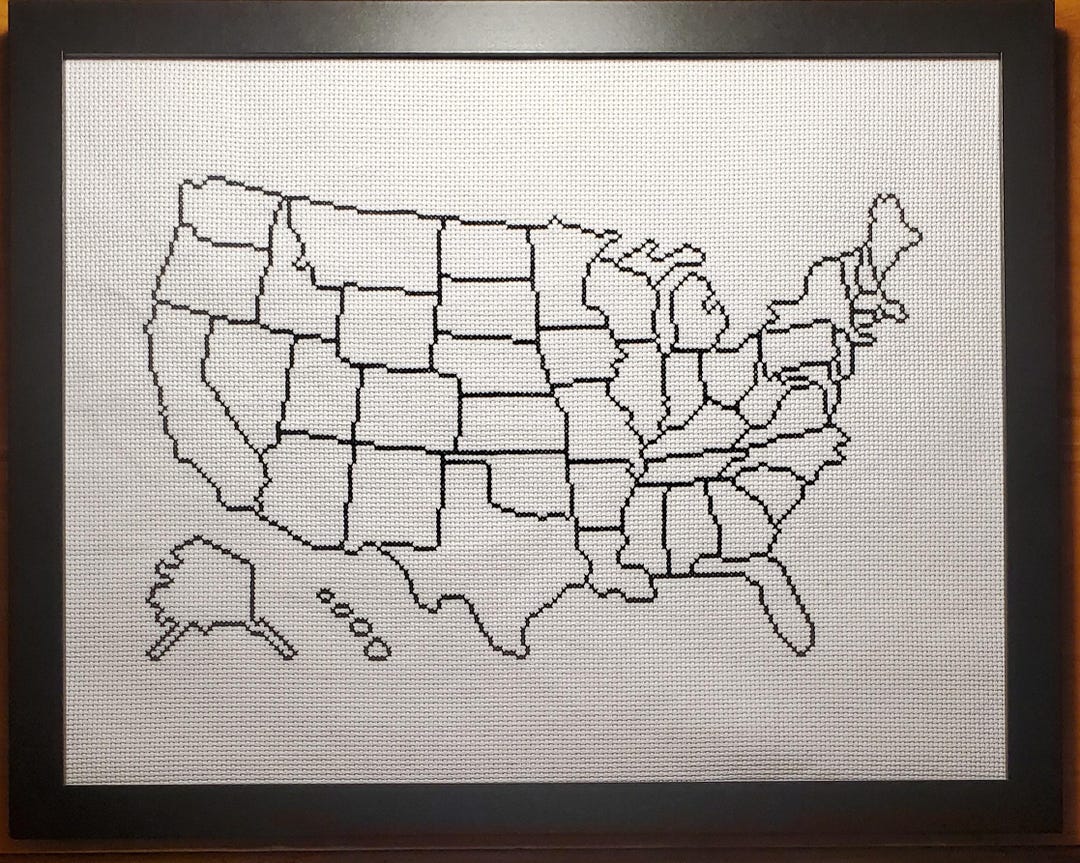 アメリカ合衆国州地図クロスステッチ、DIYキット - Etsy 日本 アメリカ合衆国州地図クロスステッチ、DIYキット - Etsy 日本