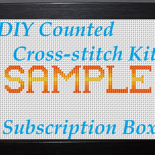 DIY Counted Cross-stitch Subscription Box: May 2024