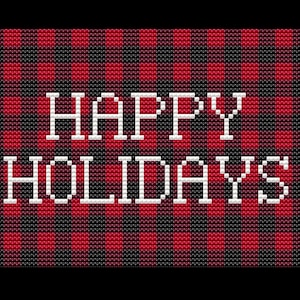 Winter Flannel PDF Cross-stitch, Digital Download