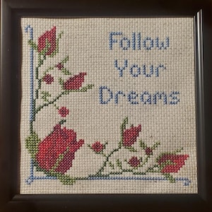 Roses PDF Cross-stitch Pattern, Instant Digital Download