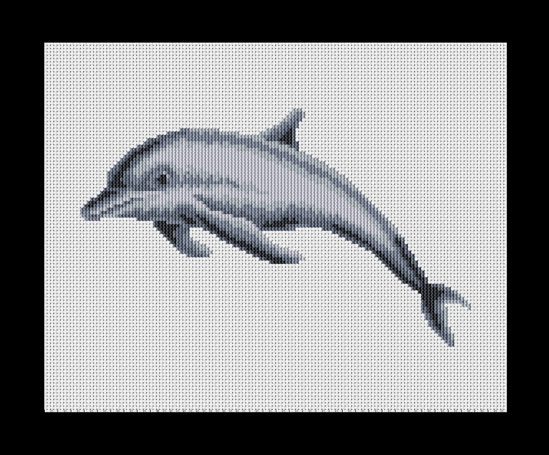 Dolphin PDF Cross-stitch Pattern, Instant Digital Download - Etsy