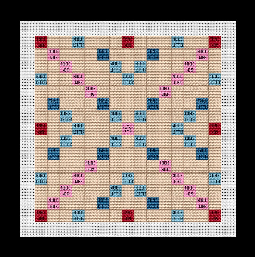 Scrabble Rug Scrabble Game Board Cross-stitch, Made-to-order - Etsy